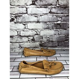 Mercanti Florentini MF-3200 Brown Leather Lace Driving Loafers Shoes Women 7.5B